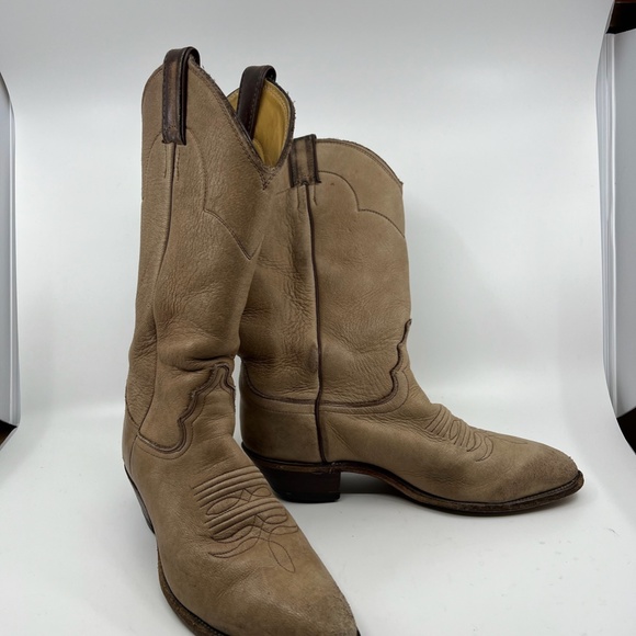 Vintage Woman's Justin Buckskin Cowboy Boots 7 1/2M - Picture 4 of 16